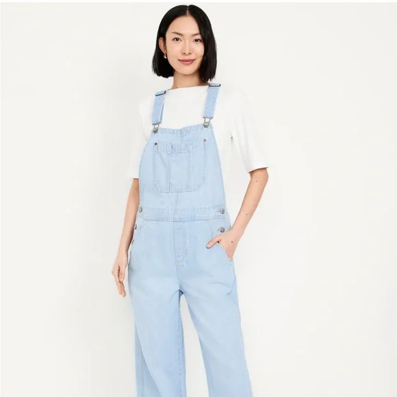 Oversized Wide Leg Overalls - tall - Picture 1 of 7